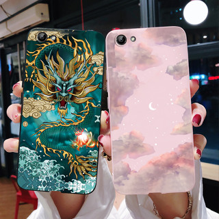 เคสโทรศัพท์ซิลิโคน TPU แบบนิ่ม ลายมังกร สําหรับ Vivo Y71 Y71i Y71A 1801 1801i 1724 Y71 Y 71i 4G