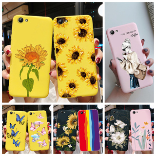 เคสโทรศัพท์ซิลิโคน TPU แบบนิ่ม ลายดอกทานตะวัน สีแคนดี้ สําหรับ Vivo Y71 Y71i Y71A Y71 Y 71 1724 1801 1801i