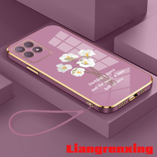 เคสซิลิโคนนิ่ม ลายดอกไม้ กันกระแทก สําหรับ Realme 8i DDBH01