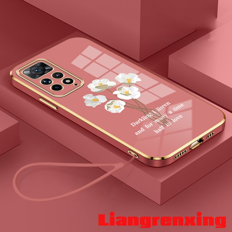 เคสโทรศัพท์มือถือ-ซิลิโคนนิ่ม-กันกระแทก-ลายดอกไม้-สําหรับ-redmi-note-11-4g-xiaomi-redmi-note-11s-redmi-note-11-pro-5g-ddbh01