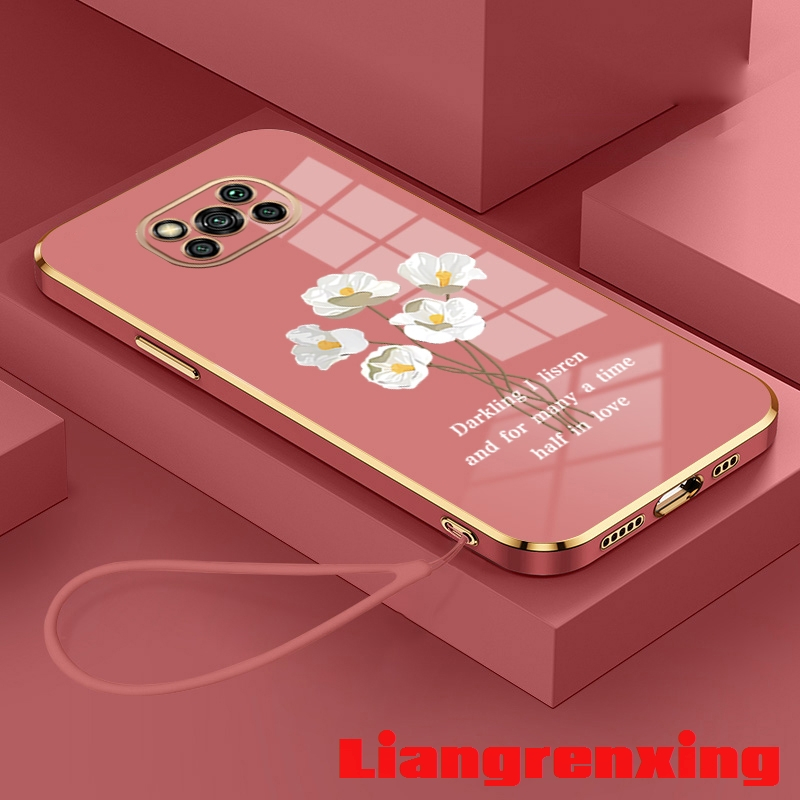 เคสซิลิโคนนิ่ม-ลายดอกไม้-กันกระแทก-สําหรับ-poco-x3-pro-poco-x3-nfc-poco-x3-ddbh01