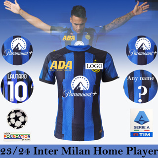 【Player Issue】 {พร้อมส่ง} เสื้อกีฬาแขนสั้น ลายทีมชาติฟุตบอล Inter M 23-24 ไซซ์ S-2XL สําหรับผู้ชาย