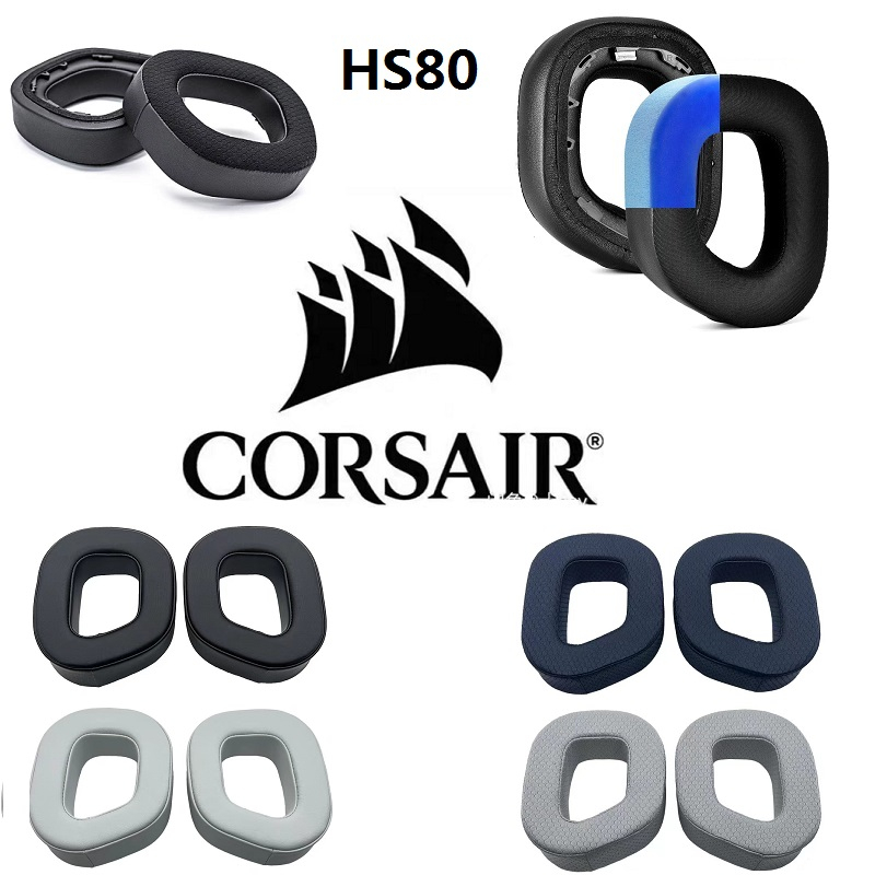 แผ่นครอบหูฟัง-แบบหนา-hs80-แบบเปลี่ยน-สําหรับอัพเกรดหูฟัง-corsair-hs80-hs-80-rgb