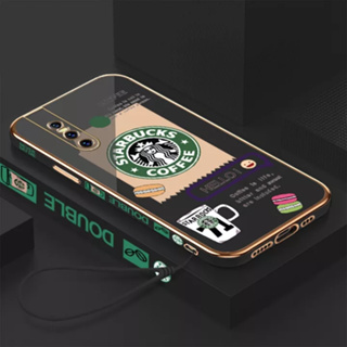 เคสโทรศัพท์มือถือ ลายการ์ตูน Starbucks พร้อมสายคล้อง สําหรับ Vivo V17 Vivo V15 Vivo V15 PRO Vivo V11 Vivo V11i Vivo V11 PRO Vivo V7 PLUS