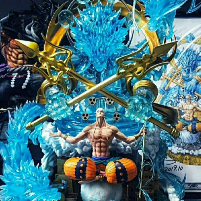 Anime One Piece Sauron Boa Hancock Kohza Sabo BROOK Enel Buggy PVC