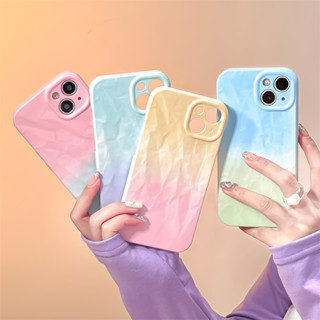 2 in 1 เคสโทรศัพท์มือถือ TPU แบบนิ่ม ฟิล์มจับจีบ สําหรับ iphone Case 14 Pro Max 13 Pro Max 12 Pro Max