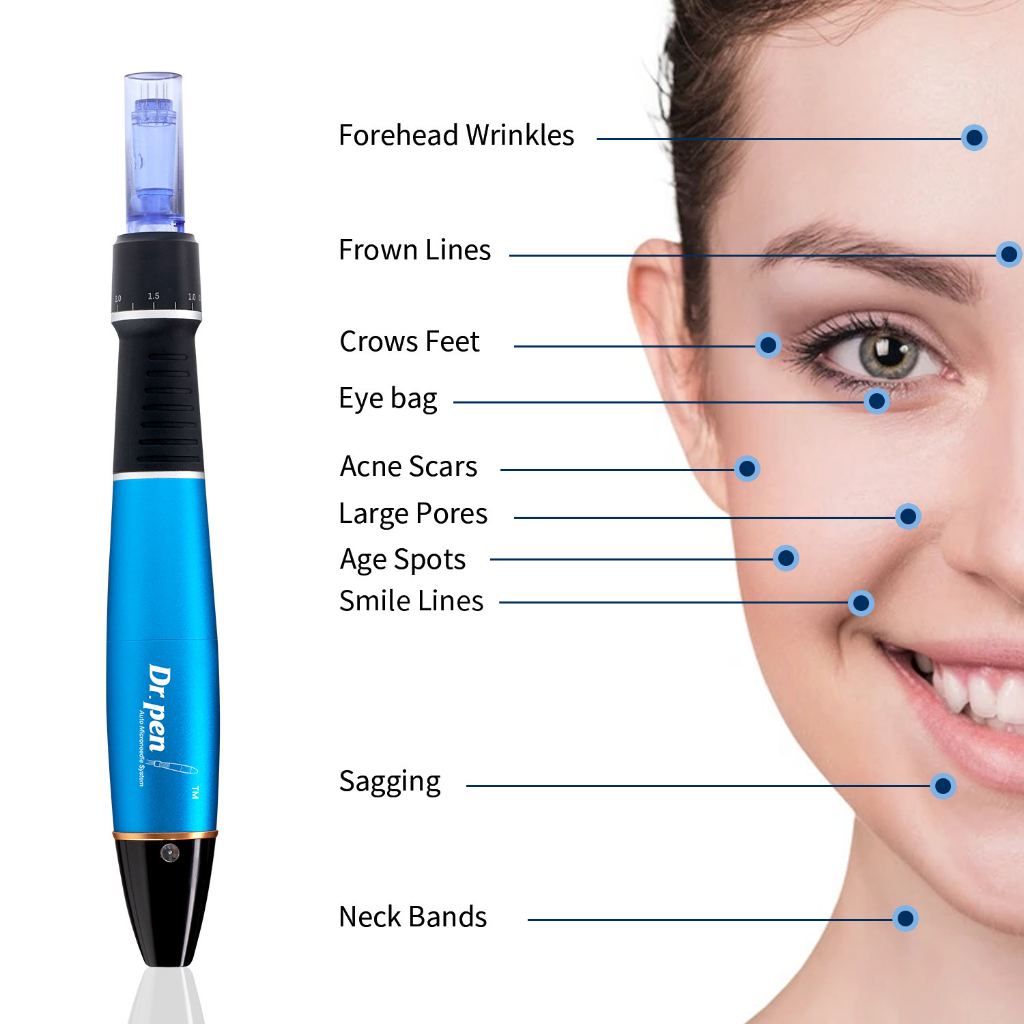 dr-pen-ultima-a1-ปากกาไฟฟ้า-derma-มืออาชีพ-ดูแลผิวหน้า-ความงาม-ไมโครเข็ม-ปากกากําจัดริ้วรอย-ปากการักษาด้วยความร้อน