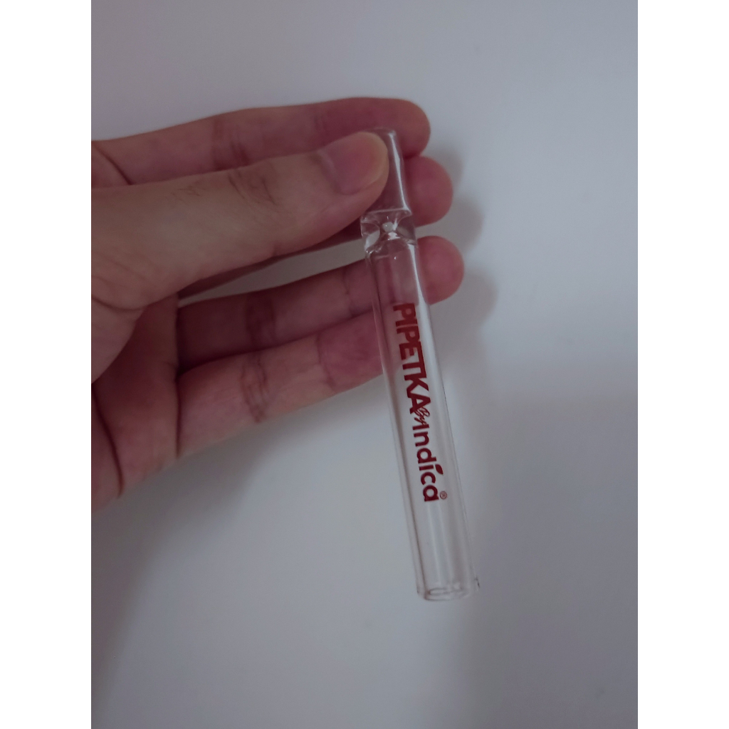 บ้องพกพา-pipetkaindica-1-pcs-3-pcs-100mm-reusable-clear-glass-straw