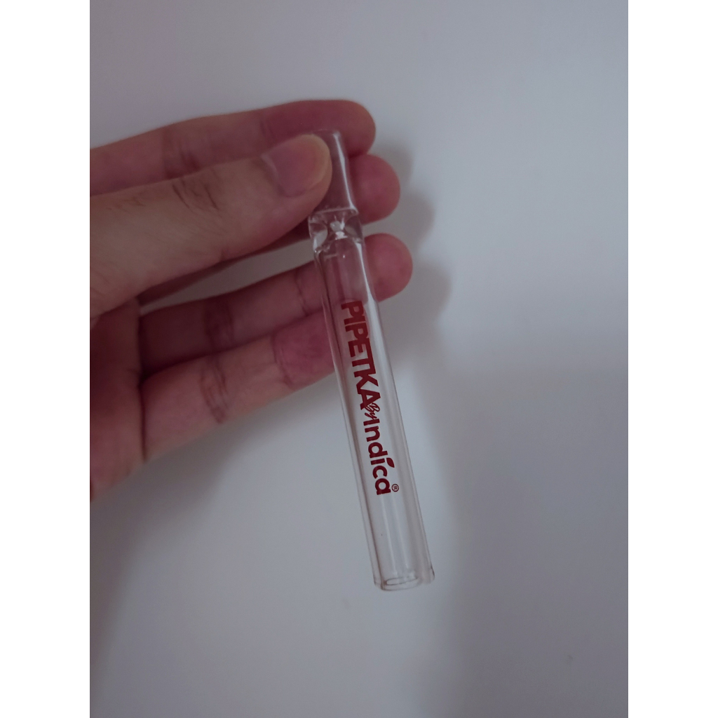 บ้องพกพา-pipetkaindica-1-pcs-3-pcs-100mm-reusable-clear-glass-straw