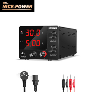 Nice-power เอนโค้ดเดอร์ควบคุมแรงดันไฟฟ้า พาวเวอร์ซัพพลาย 100V-240V 30V5A DC 0-30V 0-5A สําหรับซ่อมแซมโทรศัพท์มือถือ