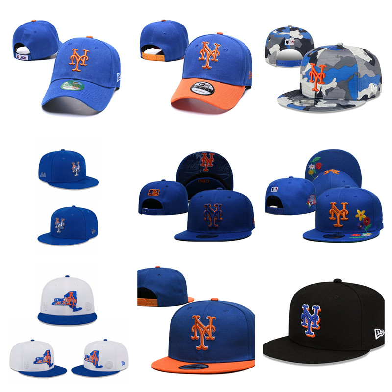 mlb-new-york-mets-หมวกเสื้อกีฬากลางแจ้งแบบปรับได้