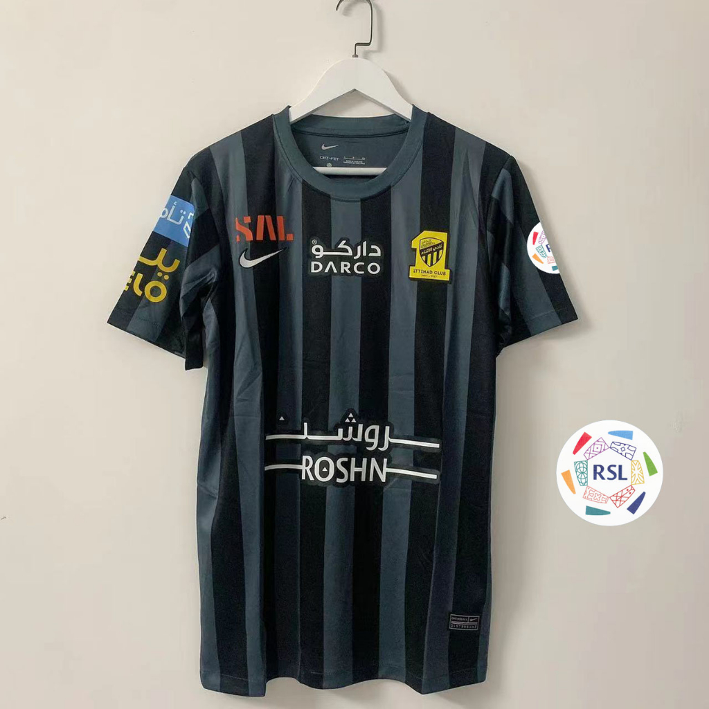 เสื้อกีฬาแขนสั้น-ลายทีมชาติฟุตบอล-al-ittihad-23-24-ชุดเยือน-ไซซ์-s-2xl