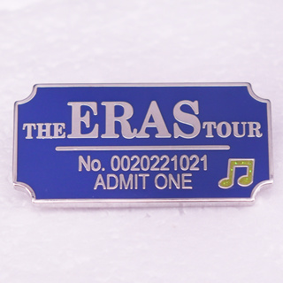 The Eras tour เครื่องประดับ เข็มกลัดโลหะ รูปตั๋วทัวร์ หกแฉก