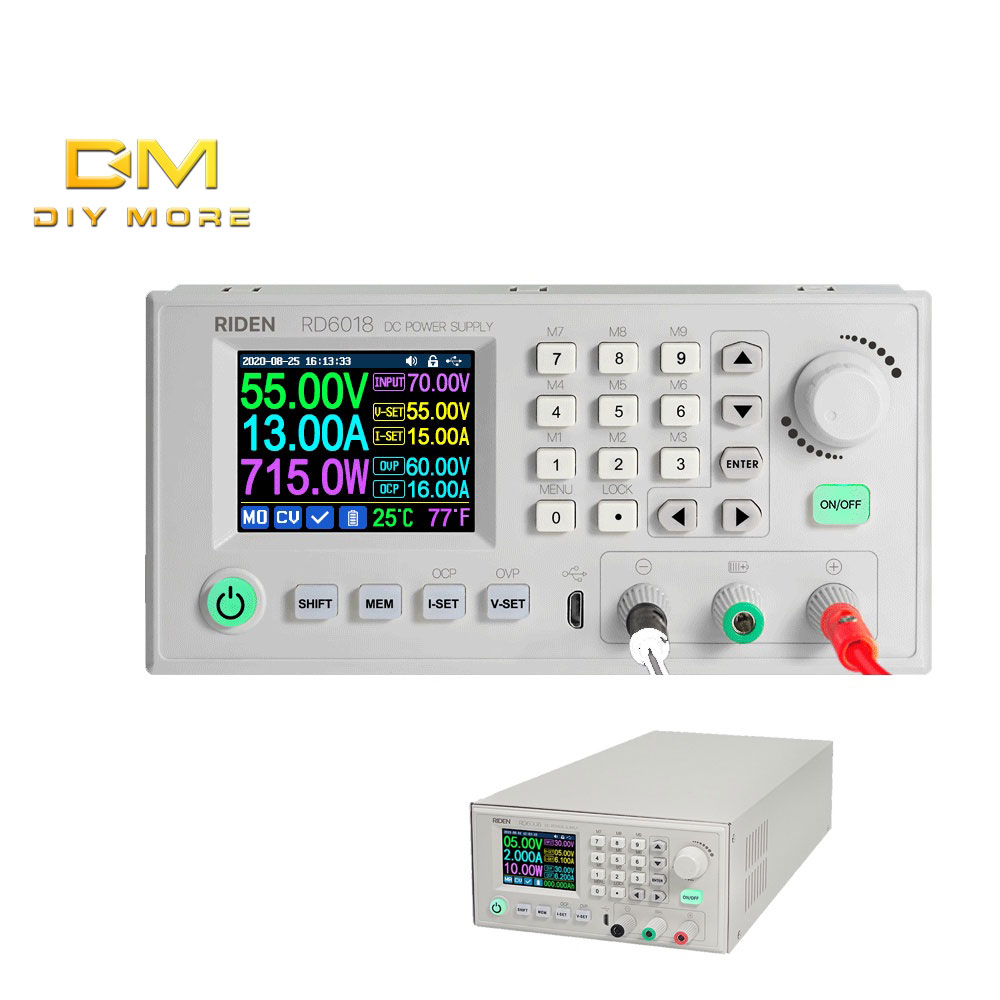 DIYMORE Riden แท้ RD6018 NC อุปกรณ์แปลงพาวเวอร์ซัพพลาย Usb Wifi Dc Cnc ...