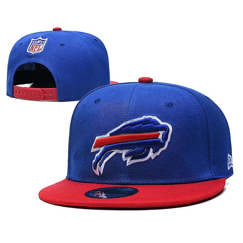 nfl-buffalo-bills-หมวกปีกปีกแบนแบบปรับได้หมวกกีฬากลางแจ้ง