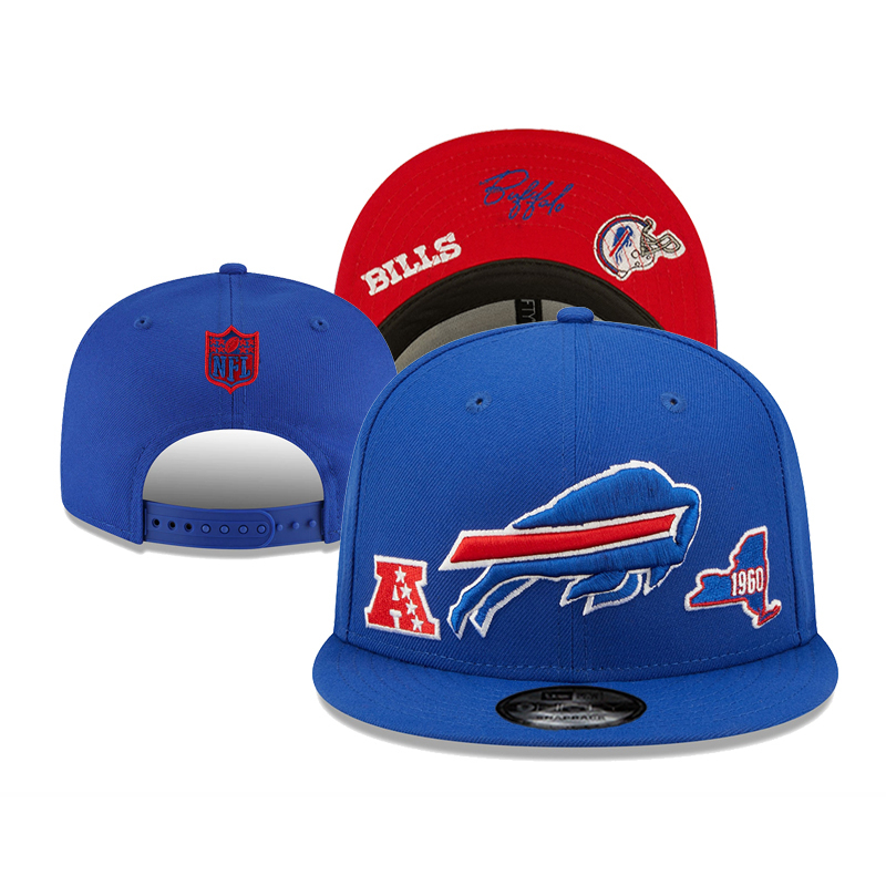 nfl-buffalo-bills-หมวกปีกปีกแบนแบบปรับได้หมวกกีฬากลางแจ้ง