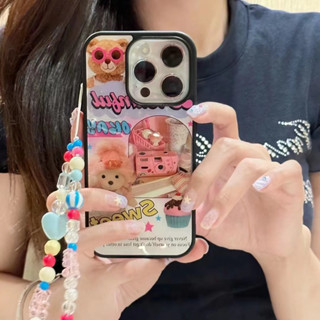 เคสโทรศัพท์มือถือ ลายการ์ตูน พร้อมสายโซ่คล้อง สําหรับ iPhone 11 12 12pro 12promax 13 13pro 13promax 14 14pro 14promax