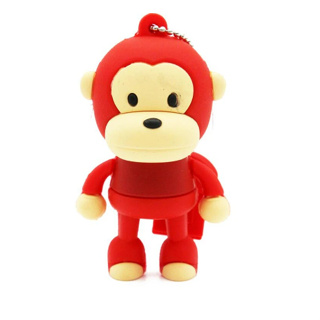 Monkey แฟลชไดรฟ์ USB ซิลิโคน ลายการ์ตูนลิงน่ารัก ความเร็วสูง 128GB สําหรับคอมพิวเตอร์ โทรศัพท์