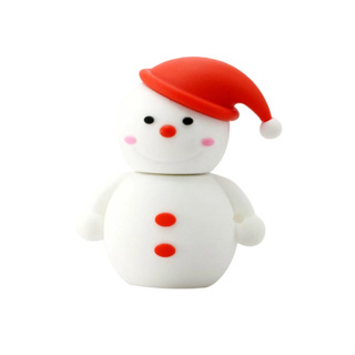 Snowman แฟลชไดรฟ์ซิลิโคน ลายการ์ตูนสโนว์แมนน่ารัก ความเร็วสูง 128GB สําหรับคอมพิวเตอร์ โทรศัพท์ USB