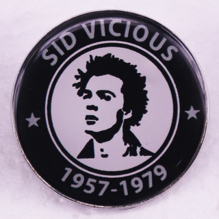 Sid Vicious เข็มกลัดโลหะ รูปนักร้องภาษาอังกฤษ เครื่องประดับ สําหรับแฟนคลับ ของขวัญ