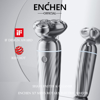 Enchen X7 มีดโกนหนวดไฟฟ้า โรตารี่ 3D แม่เหล็กดูด ชาร์จได้ กันน้ํา IPX7 สําหรับผู้ชาย