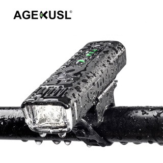 Agekusl ไฟหน้าจักรยาน LED 400 ลูเมน แบบชาร์จ USB สําหรับจักรยานพับ Brompton Java Pbike