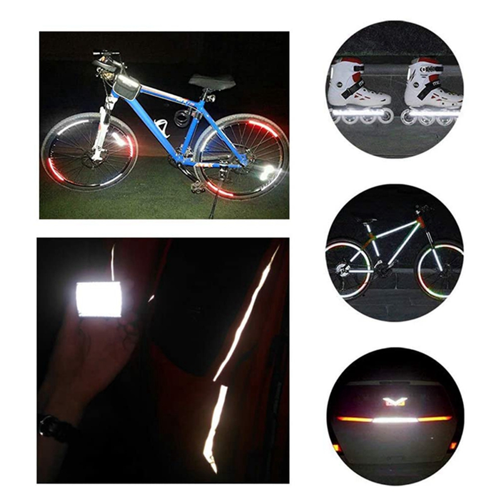 เทปสติกเกอร์สะท้อนแสง-ขนาด-5-ซม-x-100-ซม-มีกาวในตัว-เพื่อความปลอดภัย-สําหรับติดตกแต่งรถยนต์-รถจักรยานยนต์-จักรยาน