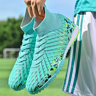 Aaa+ รองเท้าฟุตบอล รองเท้าสนามหญ้า ฝึกเล่นสนามหญ้า กลางแจ้ง ไซซ์ 32-45 สําหรับเด็ก 2023