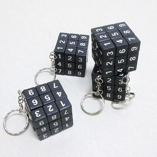 Goods &amp; Gadgets Sudoku Cube Sodoko Puzzle Sodoku พร้อมพวงกุญแจ