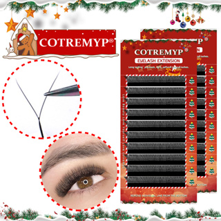 Cotremyp YY ขนตาปลอม แบบสองหัว 0.07D 8 9 10 11 12 13 14 มม. สําหรับคอสเพลย์ แต่งหน้า DIY