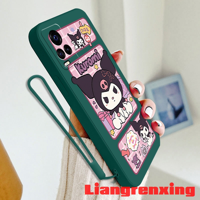 เคสโทรศัพท์มือถือ-ซิลิโคนนิ่ม-กันกระแทก-ลายการ์ตูนคุโรมิ-สําหรับ-vivo-v20-pro-v20se-v23e-v23-v21-v21e-5g-ytklm01