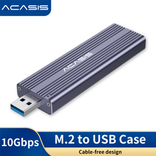 ACASIS อะแดปเตอร์แปลงสายเคเบิล M.2 SSD NVME SATA เป็น USB 3.2 Gen 2 10Gbs เข้าได้กับ 2242 2260 2280 SSD สําหรับคอมพิวเตอร์ Plug and Play