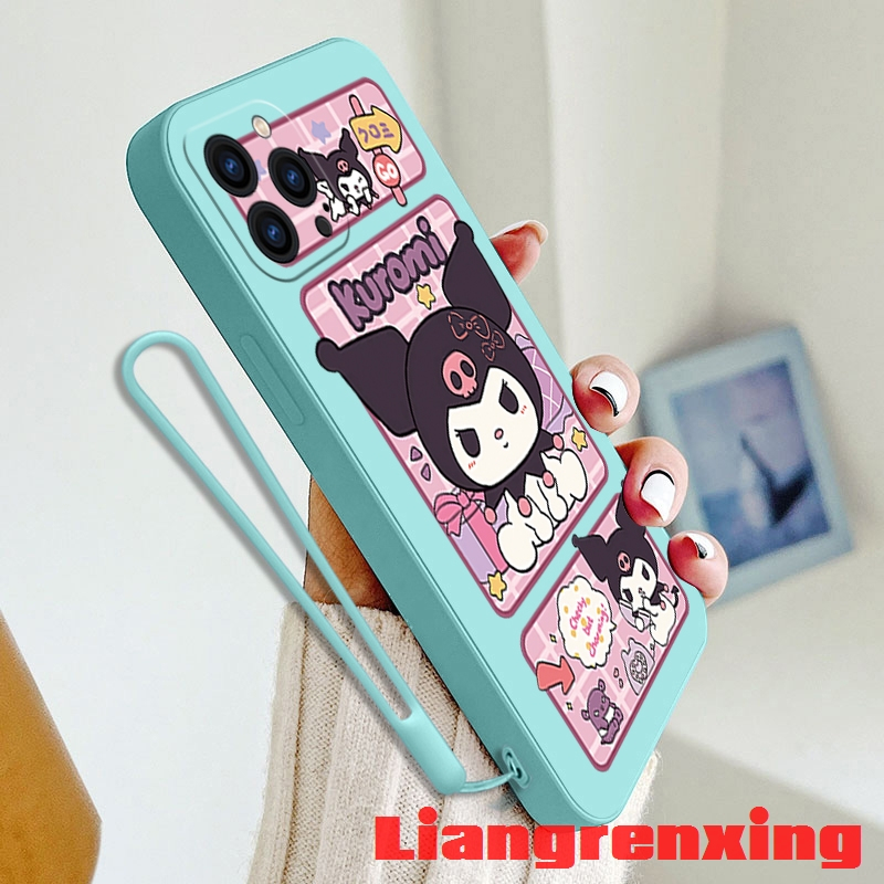 เคสโทรศัพท์มือถือ-ซิลิโคนนิ่ม-กันกระแทก-ลายการ์ตูนคุโรมิ-สําหรับ-iphone-12-pro-max-13-pro-max-11-pro-max-12-mini-ytklm01