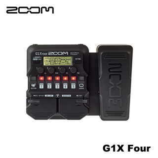 Zoom G1X Four โปรเซสเซอร์เอฟเฟคกีตาร์ พร้อมแป้นเหยียบเอฟเฟคในตัว 70+ เอฟเฟคในตัว การสร้างแบบจําลองแอมป์