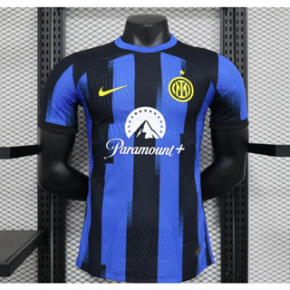เสื้อกีฬาแขนสั้น ลายทีมชาติฟุตบอลชั้นนํา Inter Milan 23 24 ชุดเหย้า 2023 2024