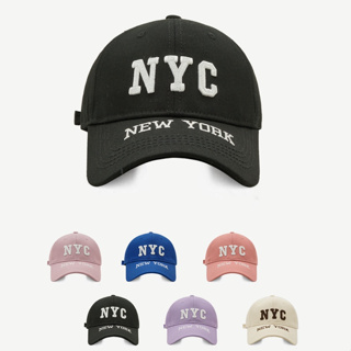 หมวกเบสบอล ปักลายตัวอักษร NYC เข้ากับทุกการแต่งกาย สไตล์เกาหลี สตรีท สําหรับผู้ชาย และผู้หญิง