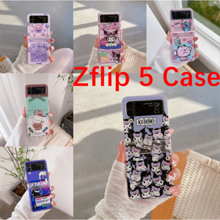 เคสโทรศัพท์มือถือ ซิลิโคนนิ่ม แบบพับได้ กันกระแทก ลายการ์ตูนกราฟฟิตี้มอนสเตอร์ แมว D สําหรับ Samsung Galaxy Z Flip 5 ZFlip 5 Z Flip5
