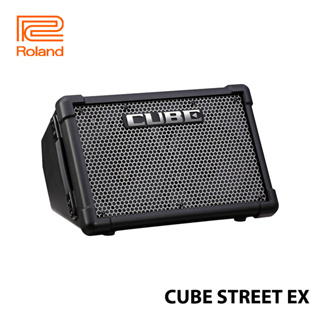 Roland Cube Street EX เครื่องขยายเสียง สําหรับกีตาร์ไฟฟ้าอะคูสติก และลําโพงขยายเสียงสเตอริโอ 50 วัตต์