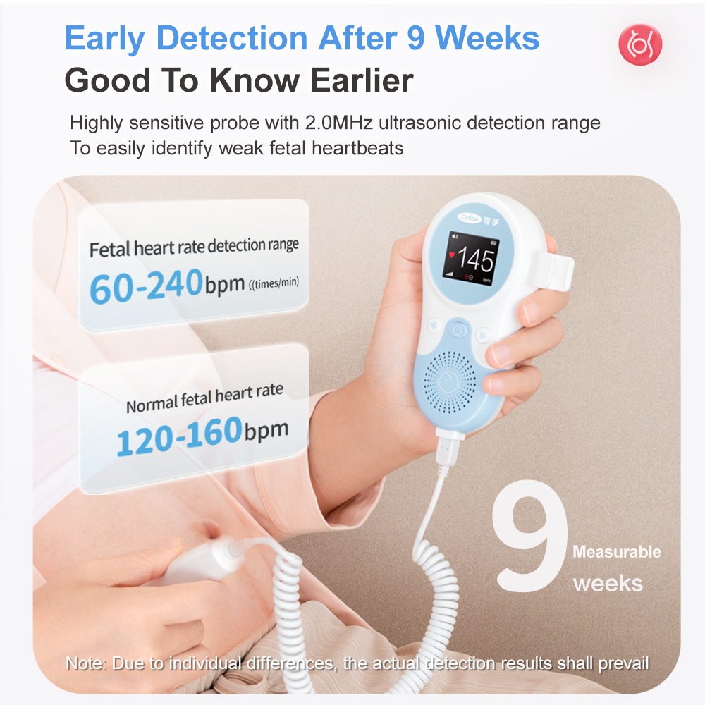 cofoe-เครื่องวัดอัตราการเต้นของหัวใจทารกในครรภ์-สําหรับตั้งครรภ์