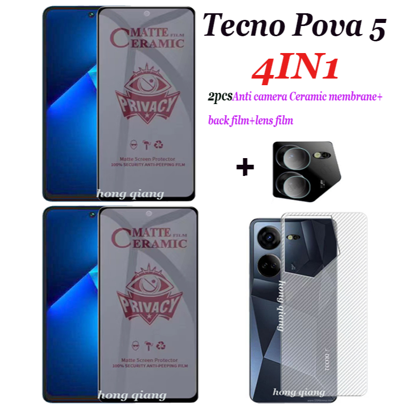 4in1-tecno-pova-5-pova-5-pro-ฟิล์มกระจกนิรภัย-ป้องกันการแอบมอง-tecno-pova-3-pova-4-pova-4-pro-pova-2-2-ชิ้น-ฟิล์มกันรอยหน้าจอ-เต็มจอ-ฟิล์มหลัง-คาร์บอนไฟเบอร์