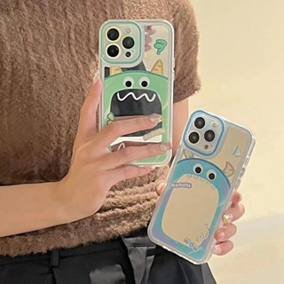 เคสโทรศัพท์มือถือ tpu นิ่ม ลายมอนสเตอร์ปากใหญ่ สําหรับ iPhone 13pro 12pro 14 14promax 14pro