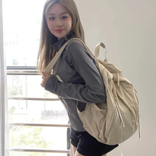 กระเป๋าเป้สะพายหลัง ผ้าไนล่อน น้ําหนักเบา สไตล์เกาหลี ญี่ปุ่น คุณภาพสูง สําหรับผู้หญิง นักเรียน