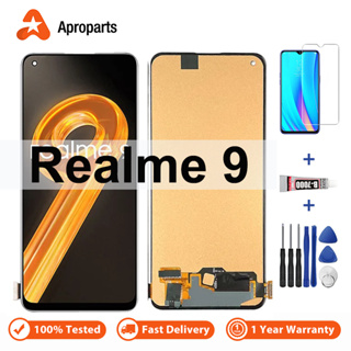 แผงหน้าจอสัมผัสดิจิทัล LCD พร้อมกรอบ สําหรับ OPPO Realme 9 4G RMX3521