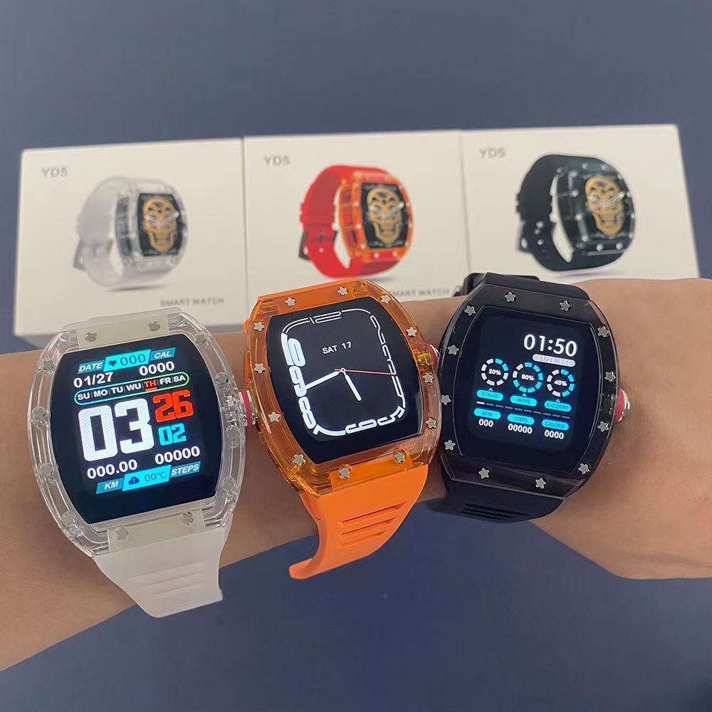 yd5-สมาร์ทวอทช์-เชื่อมต่อบลูทูธ-nfc-วัดอัตราการเต้นของหัวใจ-ความดันโลหิต-กันน้ํา-ip67