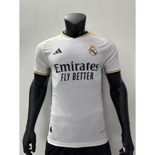 [Player Version] 2324 ใหม่ เสื้อเชิ้ตแขนสั้น ลายฟุตบอล Real Madrid คุณภาพสูง