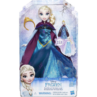 Disney Frozen Royal Reveal Elsa Doll B9203 ตุ๊กตา Disney Frozen Royal Reveal Elsa B9203 ของเล่นสําหรับเด็ก