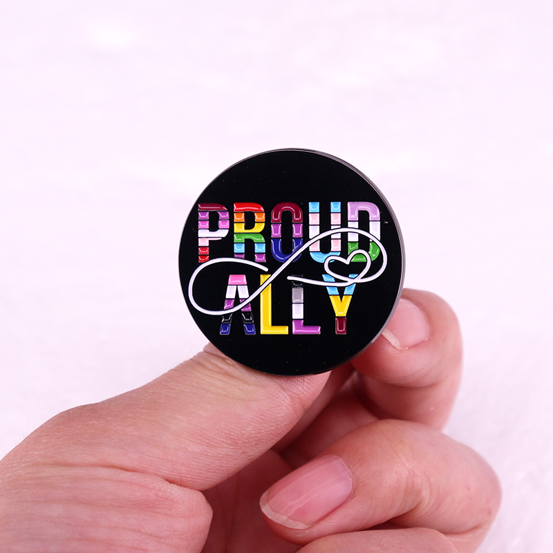 proud-ally-เข็มกลัดเคลือบสีรุ้ง-lgbtq-lapel-pin