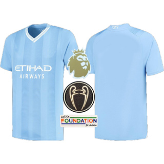 ชุดเสื้อฟุตบอล ลายทีมชาติฟุตบอล Manchester City CITIES Kovacic PHILLIPS Agueroooo ครบรอบ 23 24 ปี 2023 2024