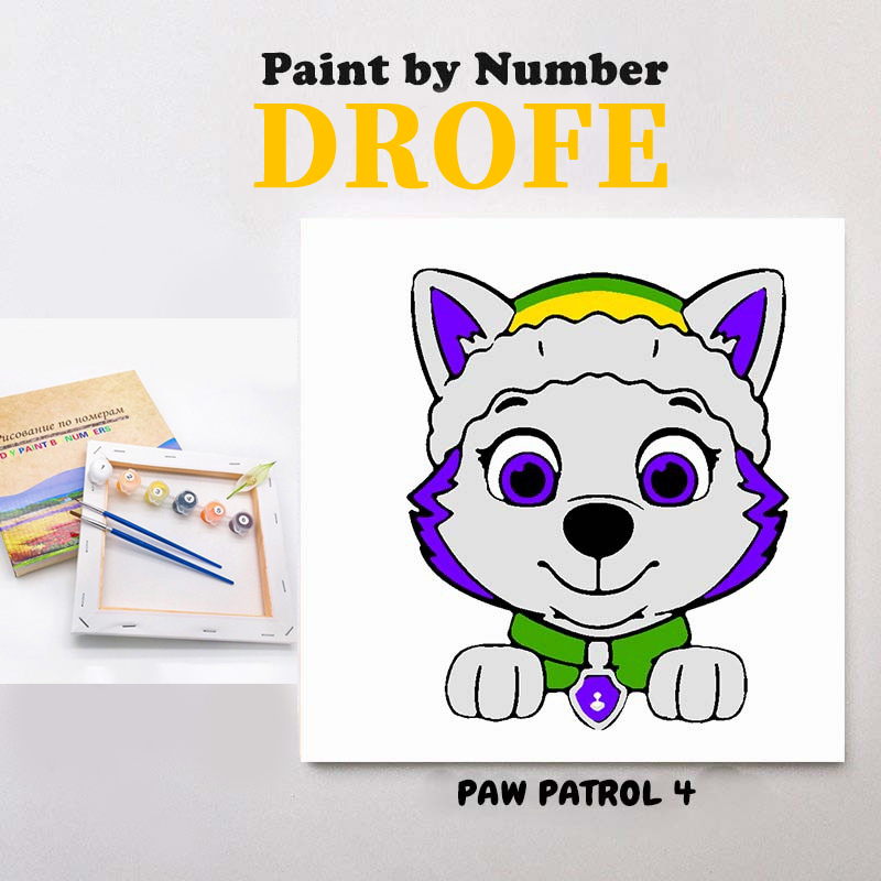 drofe-ระบายสีตามตัวเลข-ภาพระบายสีตามหมายเลข-พร้อมกรอบรูป-paw-patrol-1-20x20-ชุดภาพวาด-ชุดวาดภาพ-แพ็คเกจระบายสี-กระดาษคราฟท์-ภาพวาด-diy-ภาพวาดตามตัวเลข-ตกแต่งผนัง