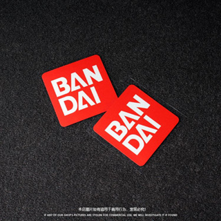 🔥พร้อมส่ง🔥Bandai สติกเกอร์สะท้อนแสง กันดั้ม BANDAI แนวสตรีท สร้างสรรค์ สําหรับติดตกแต่งรถยนต์